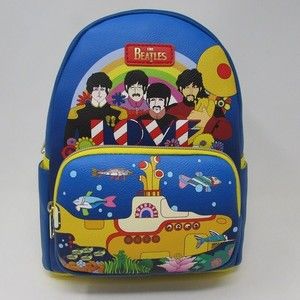 Funko Loungefly Beatles Yellow Submarine Mini Backpack Straps Blue NEW